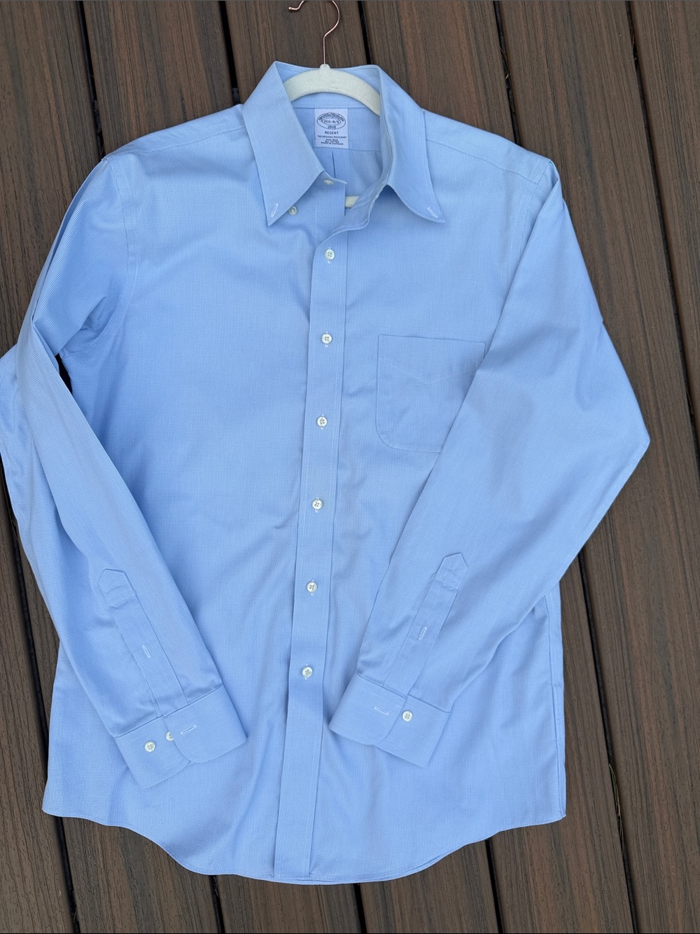 Brooks Brothers Light Blue Button-Down Dress Shirt